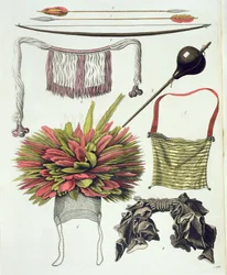 Gegenstände der Camacani-Indianer